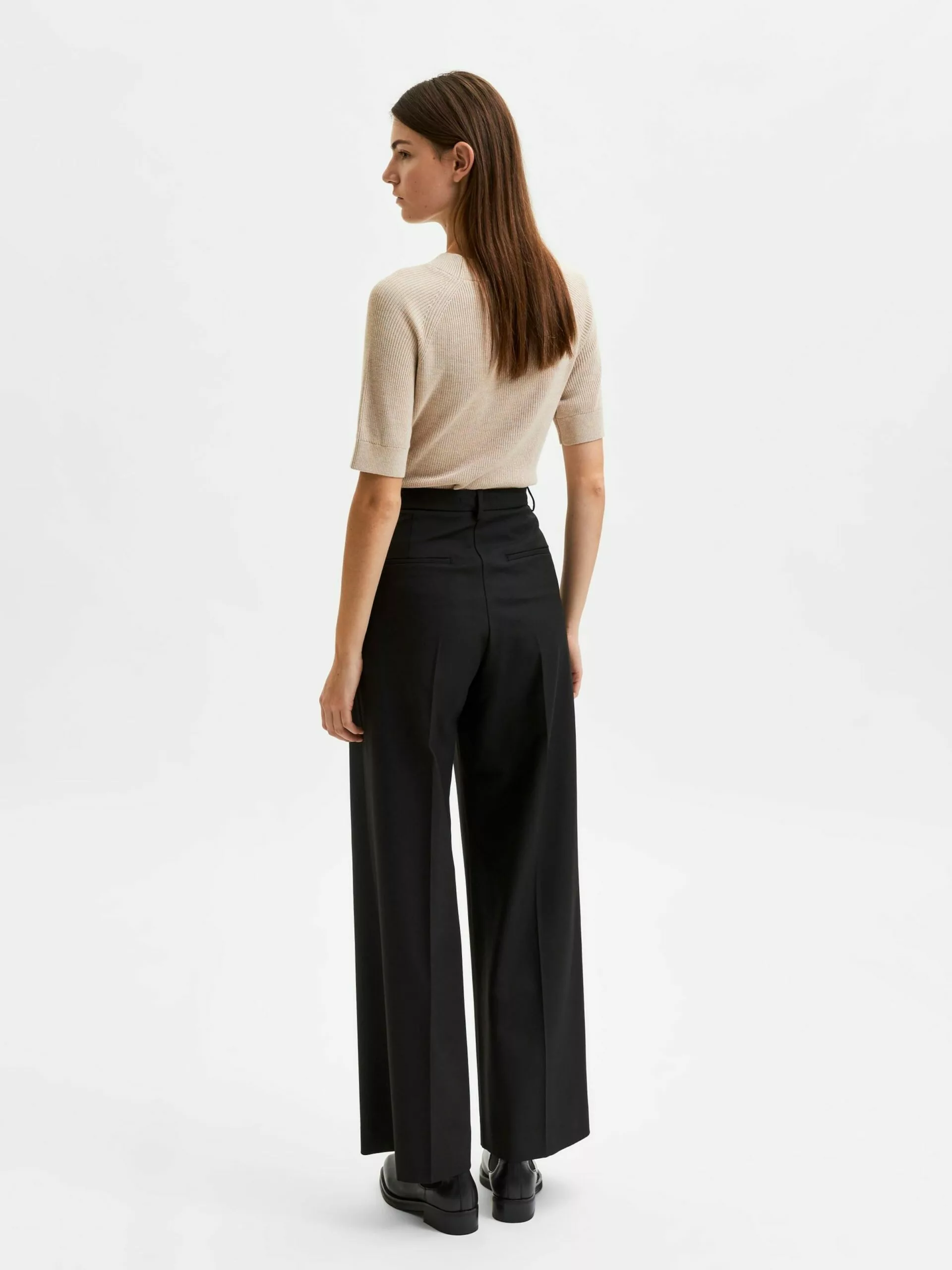 Selected Femme Wide Leg Suorat Housut 'Eliana' 3 Selected Femme Wide Leg Suorat Housut 'Eliana'